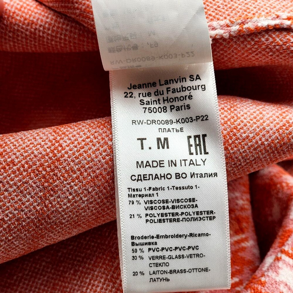 LANVIN Houndstooth Sheath Dress Size Medium NWT MSRP $2,030 - Picture 17 of 17